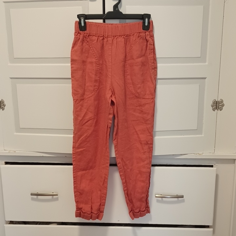 notPERFECTLINEN Women's Salmon Straight Leg Pants